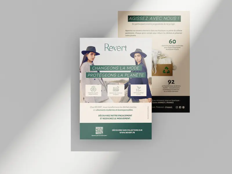 Revert, flyer au format A4