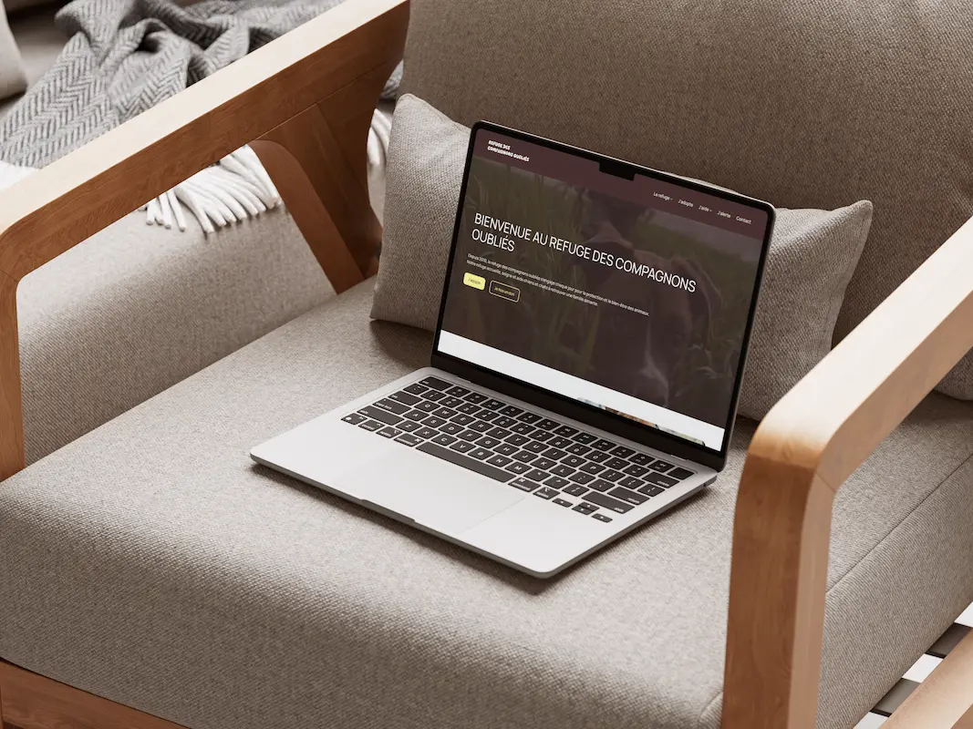 Le refuge des Compagnons Oubliés, modèle de site associatif.